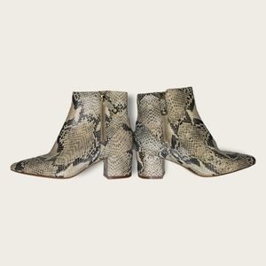 Cole Haan Snake Print Ankle Boots